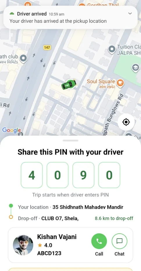 Get in the right car, every time in the AXX app